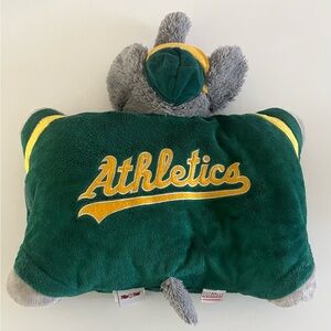 Athletics Plush Elephant Pillow - Green and Gray